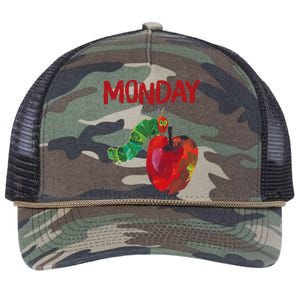 Very Hungry Caterpillar Monday Fruits Birthday Caterpillar Retro Rope Trucker Hat Cap