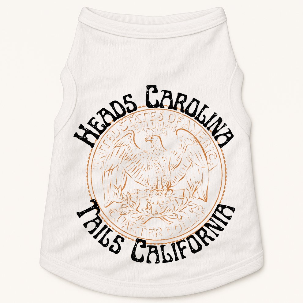 Vintage Heads Carolina Tail California US Western Country Doggie Tank