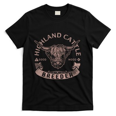 Vintage Highland Cattle Breeder & Scottish Cow Farmers Stuff T-Shirt