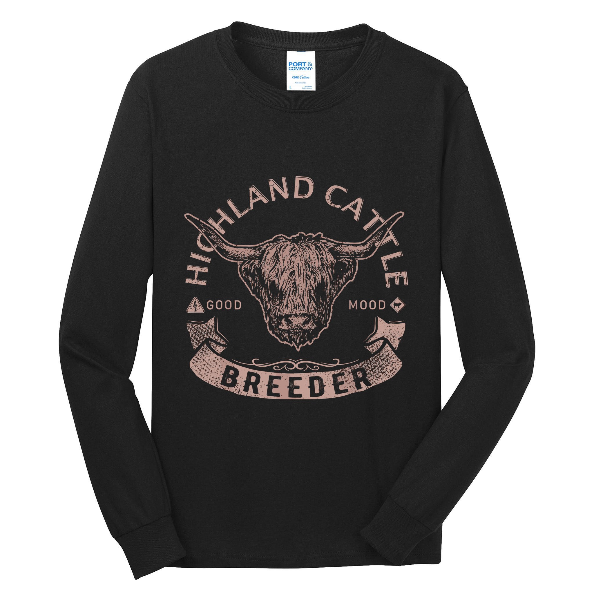 Vintage Highland Cattle Breeder & Scottish Cow Farmers Stuff Tall Long Sleeve T-Shirt