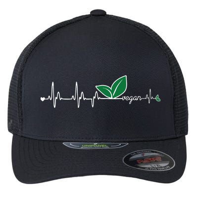 Vegan Heartbeat Clothing Vegan Flexfit Unipanel Trucker Cap