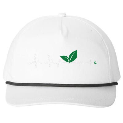 Vegan Heartbeat Clothing Vegan Snapback Five-Panel Rope Hat