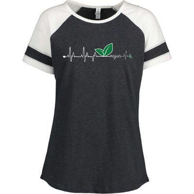 Vegan Heartbeat Clothing Vegan Enza Ladies Jersey Colorblock Tee