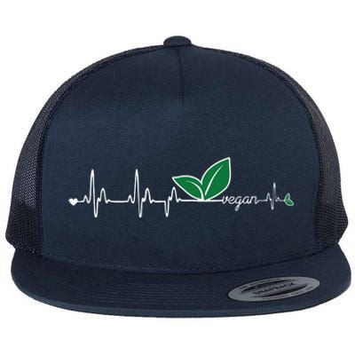 Vegan Heartbeat Clothing Vegan Flat Bill Trucker Hat