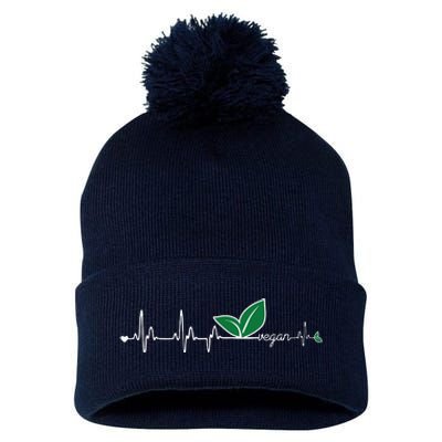 Vegan Heartbeat Clothing Vegan Pom Pom 12in Knit Beanie