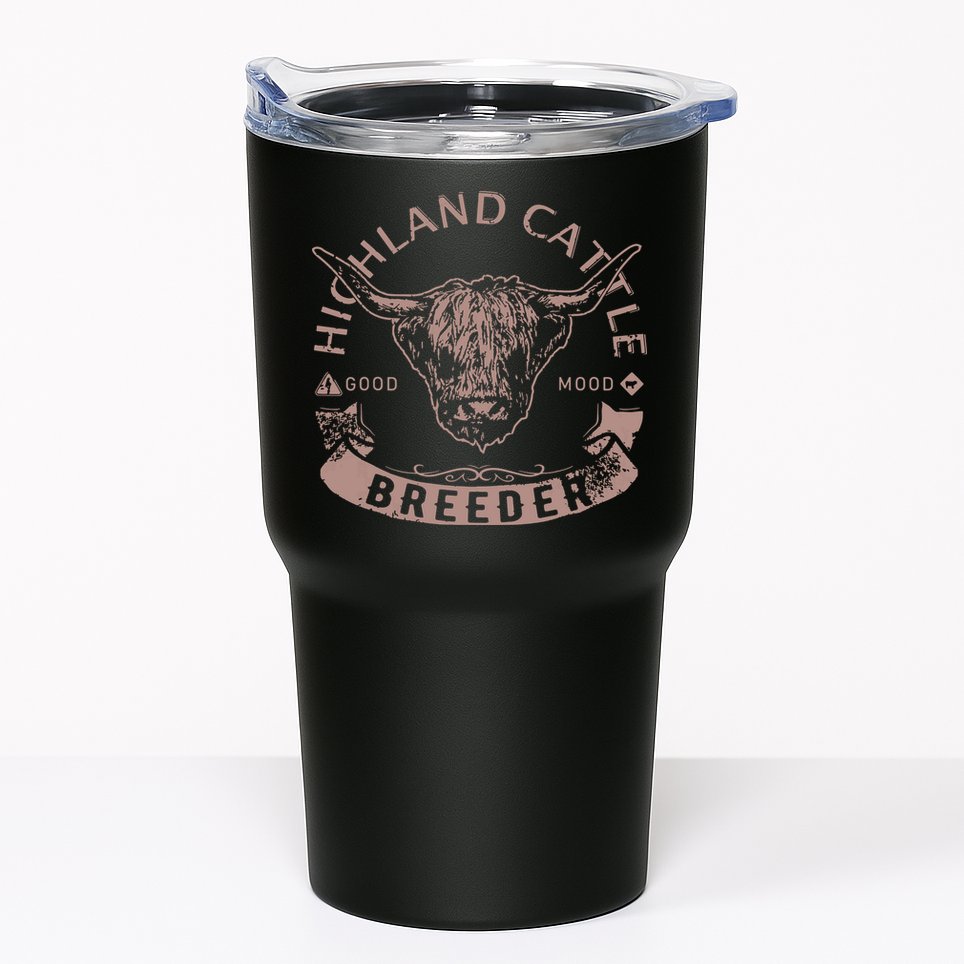 Vintage Highland Cattle Breeder Scottish Cow Farmers Stuff Tumbler