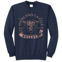 Vintage Highland Cattle Breeder Scottish Cow Farmers Stuff Sweatshirt