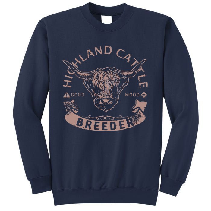 Vintage Highland Cattle Breeder Scottish Cow Farmers Stuff Sweatshirt