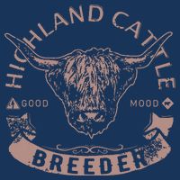 Vintage Highland Cattle Breeder Scottish Cow Farmers Stuff Bag