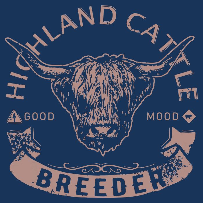 Vintage Highland Cattle Breeder Scottish Cow Farmers Stuff Bag