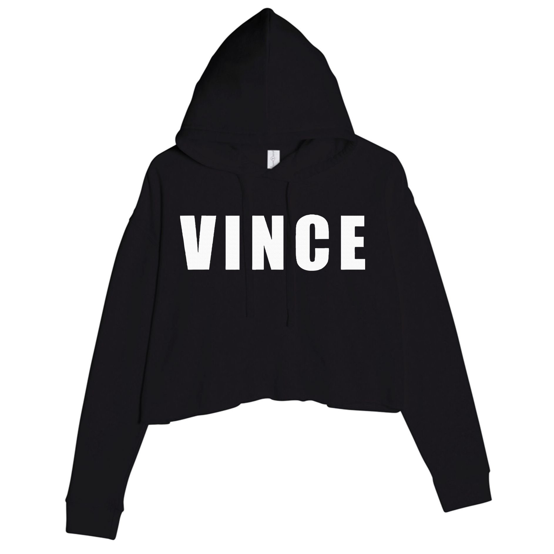 Vince Hilarious Color Of Money 80s Nerd Geek Crop Fleece Hoodie