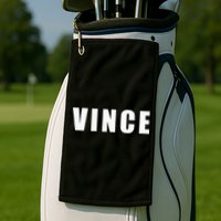 Vince Hilarious Color Of Money 80s Nerd Geek Golf Towel