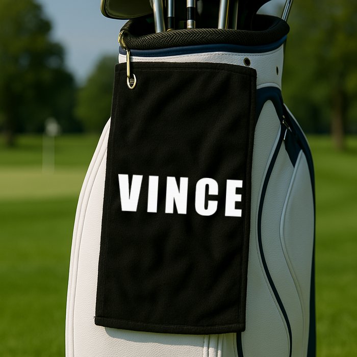 Vince Hilarious Color Of Money 80s Nerd Geek Golf Towel