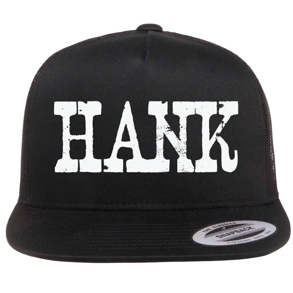 Vintage Hank Country Music Flat Bill Trucker Hat