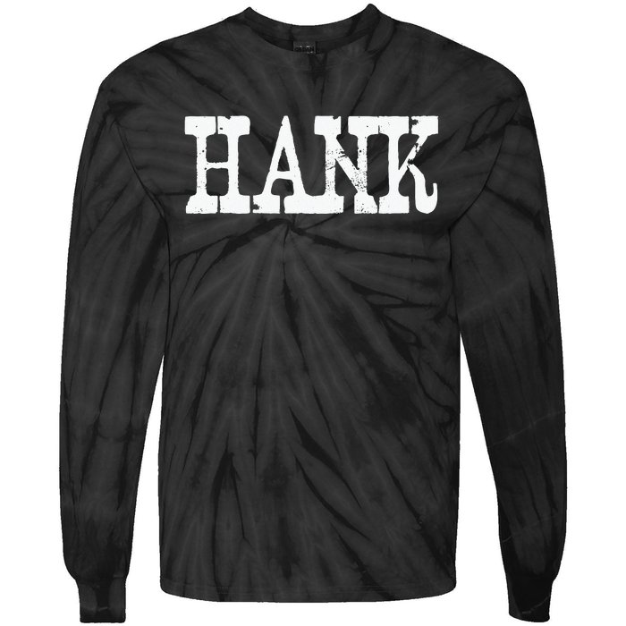 Vintage Hank Country Music Tie-Dye Long Sleeve Shirt