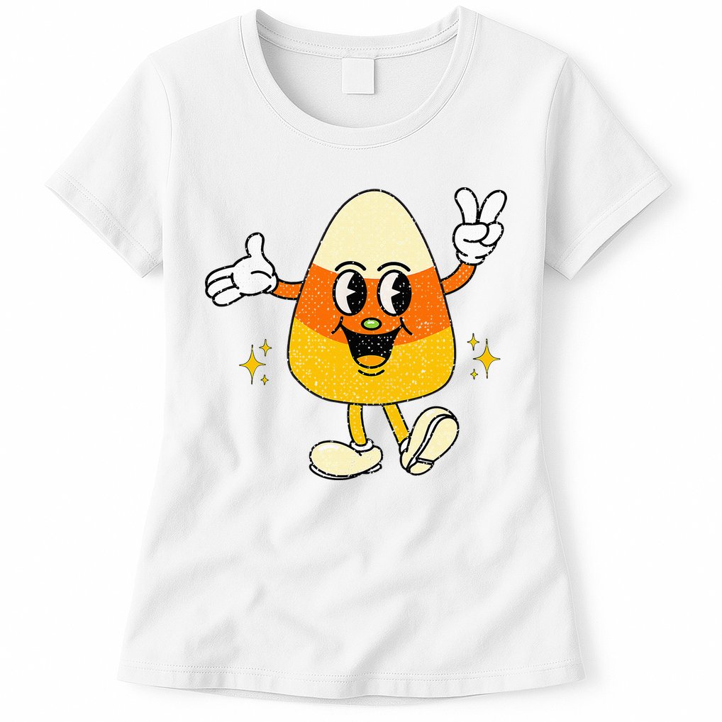 Vintage Halloween Candy Corn Costume Womens T-Shirt