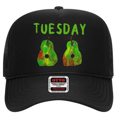 Very Hungry Caterpillar Tuesday Fruits Birthday Caterpillar High Crown Mesh Back Trucker Hat