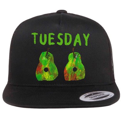 Very Hungry Caterpillar Tuesday Fruits Birthday Caterpillar Flat Bill Trucker Hat