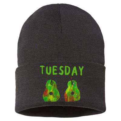 Very Hungry Caterpillar Tuesday Fruits Birthday Caterpillar Sustainable Knit Beanie