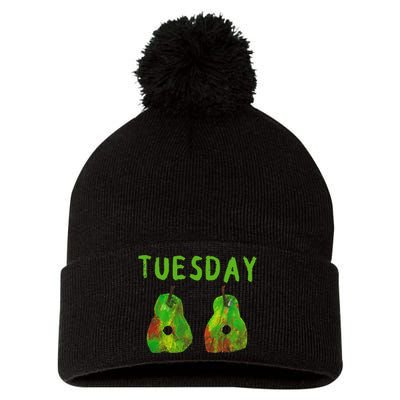 Very Hungry Caterpillar Tuesday Fruits Birthday Caterpillar Pom Pom 12in Knit Beanie