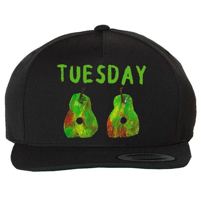 Very Hungry Caterpillar Tuesday Fruits Birthday Caterpillar Wool Snapback Cap