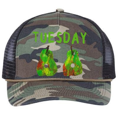 Very Hungry Caterpillar Tuesday Fruits Birthday Caterpillar Retro Rope Trucker Hat Cap