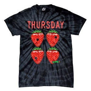 Very Hungry Caterpillar Thursday Funny Strawberry Fruit Tie-Dye T-Shirt