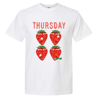 Very Hungry Caterpillar Thursday Funny Strawberry Fruit Garment-Dyed Heavyweight T-Shirt