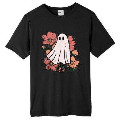 Vintage Halloween Costume Spooky Retro Cute Floral Ghost Tall Fusion ChromaSoft Performance T-Shirt