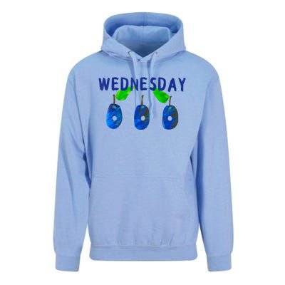 Very Hungry Caterpillar Wednesday Fruit Birthday Caterpillar Unisex Surf Hoodie