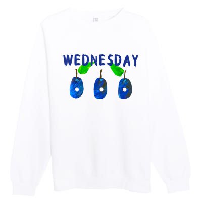 Very Hungry Caterpillar Wednesday Fruit Birthday Caterpillar Premium Crewneck Sweatshirt