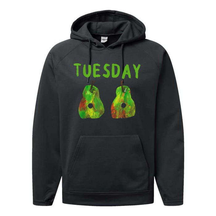 Very Hungry Caterpillar Tuesday Fruits Birthday Caterpillar Performance Fleece Hoodie