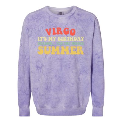 Virgo Horoscope Cute Gift Funny Virgo Birthday Zodiac Cute Gift Colorblast Crewneck Sweatshirt