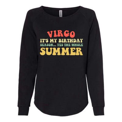 Virgo Horoscope Cute Gift Funny Virgo Birthday Zodiac Cute Gift Womens California Wash Sweatshirt