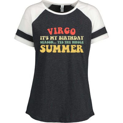 Virgo Horoscope Cute Gift Funny Virgo Birthday Zodiac Cute Gift Enza Ladies Jersey Colorblock Tee