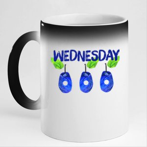 Very Hungry Caterpillar Wednesday Fruits Birthday Teacher 11oz Black Color Changing Mug