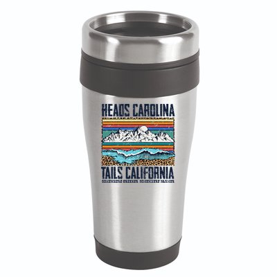 Vintage Heads Carolina Tail California Summer Beach Paradise 16oz Travel Tumbler