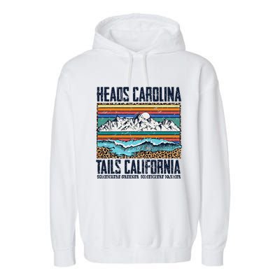 Vintage Heads Carolina Tail California Summer Beach Paradise Garment-Dyed Fleece Hoodie