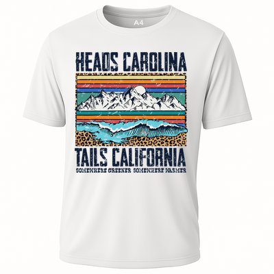Vintage Heads Carolina Tail California Summer Beach Paradise Cooling Performance Crew T-Shirt