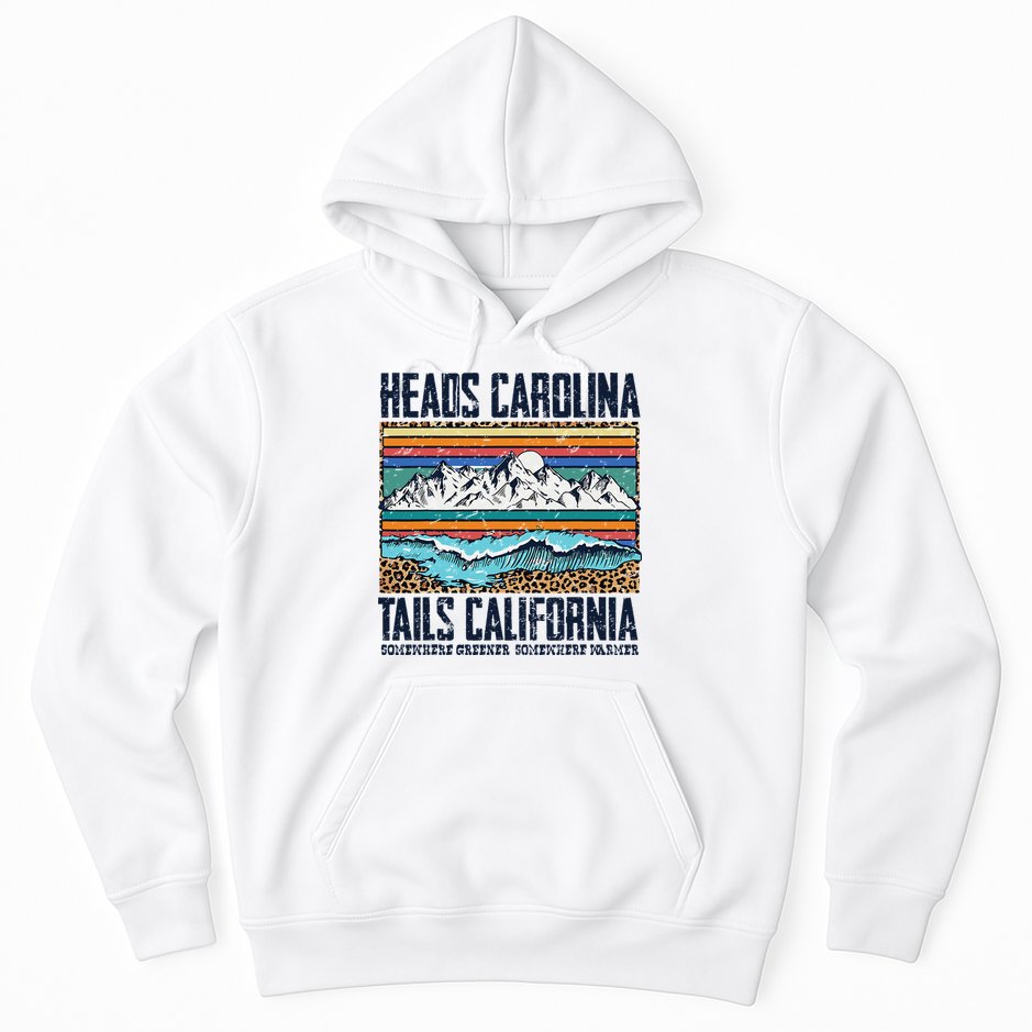 Vintage Heads Carolina Tail California Summer Beach Paradise Hoodie