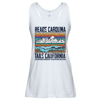 Vintage Heads Carolina Tail California Summer Beach Paradise Ladies Essential Flowy Tank