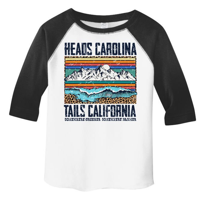 Vintage Heads Carolina Tail California Summer Beach Paradise Toddler Fine Jersey T-Shirt