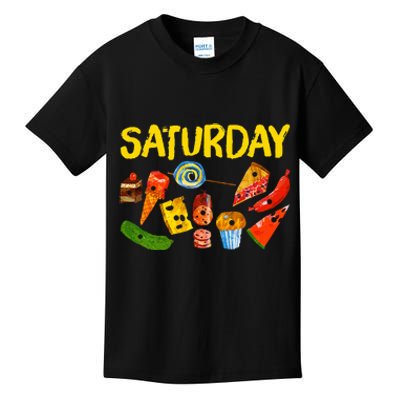 Very Hungry Caterpillar Saturday Fruits Birthday Teacher Kids T-Shirt