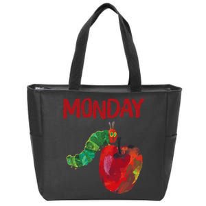 Very Hungry Caterpillar Monday Fruits Birthday Caterpillar Zip Tote Bag