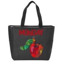 Very Hungry Caterpillar Monday Fruits Birthday Caterpillar Zip Tote Bag