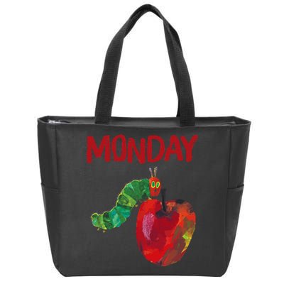 Very Hungry Caterpillar Monday Fruits Birthday Caterpillar Zip Tote Bag