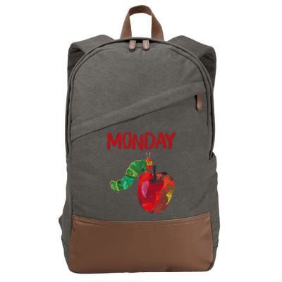 Very Hungry Caterpillar Monday Fruits Birthday Caterpillar Cotton Canvas Backpack