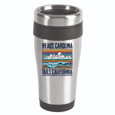 Vintage Heads Carolina Tail California Summer Beach Paradise 16oz Travel Tumbler