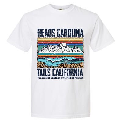 Vintage Heads Carolina Tail California Summer Beach Paradise Garment-Dyed Heavyweight T-Shirt