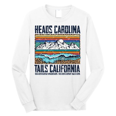 Vintage Heads Carolina Tail California Summer Beach Paradise Long Sleeve Shirt